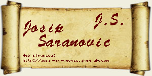 Josip Šaranović vizit kartica